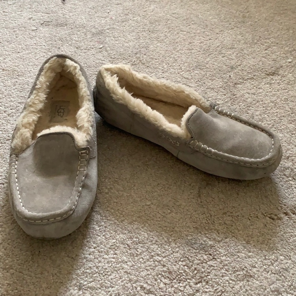 grey slip on